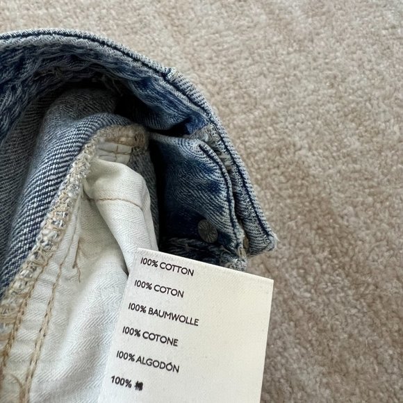 Free People We The Free High Rise Mom Jeans 31 Blue - Picture 10 of 10